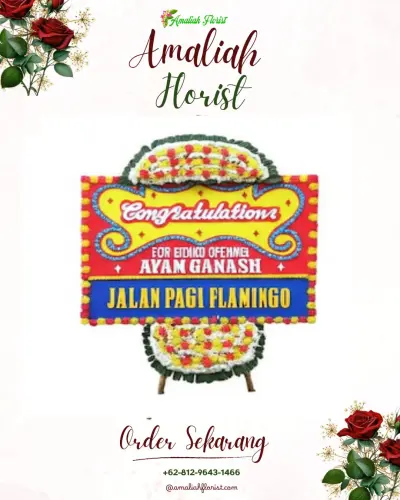 Bunga Papan Congratulation di Terboyo Industrial Park